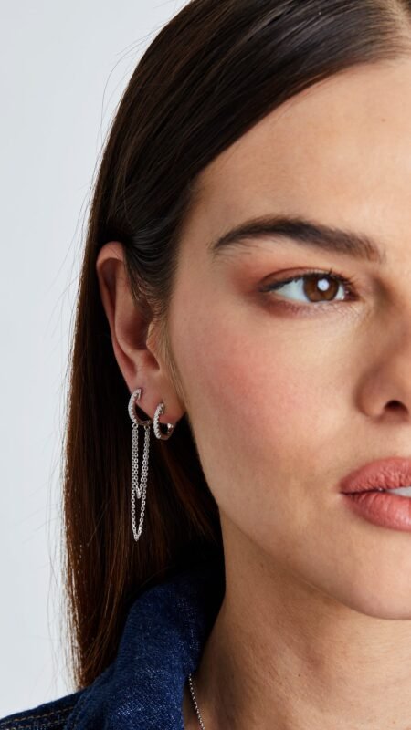 BABY HOOP DROP EARRINGS